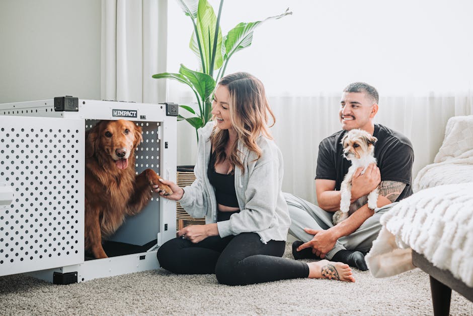 Pet owner comparing Crate Training vs. Playpens setup, cozy pet space and lifestyle tips—Crate Training vs. Playpens.