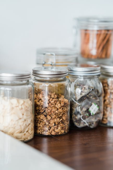 Sealed pet food container stored in a clean pantry cabinet to deter pests
